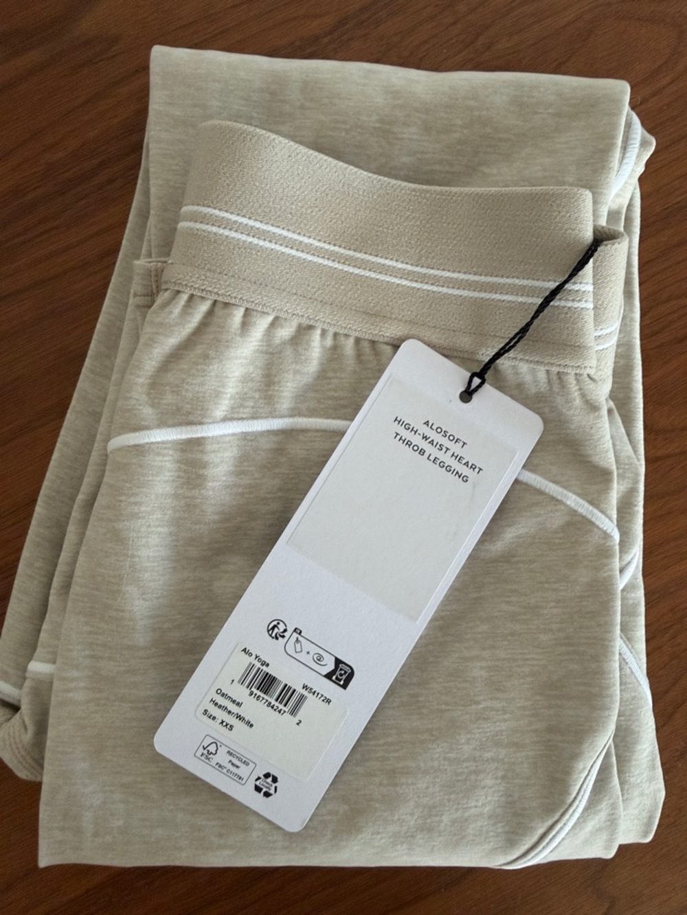ALO Yoga Beige High-Waist Heart Throb Legging